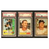 1960-1964 Topps Cards group of 5 Graded NM 7 by PS