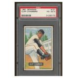 Cliff Chambers 1951 Bowman Baseball Card PSA 4 gra