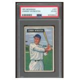 Johnny Wyrostek 1951 Bowman Baseball Card PSA 4 gr