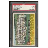 1956 Topps Baseball Cards #100 Orioles Team with D