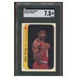 Julius Erving 1986 Fleer Basketball Sticker Card g