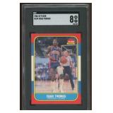 Isiah Thomas 1986 Fleer Basketball Card graded SGC