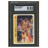 Magic Johnson 1986 Fleer Basketball Sticker Card g