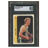 Larry Bird 1986 Fleer Basketball Sticker Card grad
