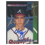 Chipper Jones Autograph on 1993 Topps Stadium Club