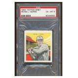 Irving Burns 1933 Tattoo Orbit Baseball Card PSA 6