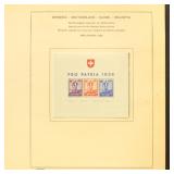 Switzerland Stamps 1930s-1960s Souvenir Sheet Coll