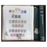 Worldwide Stamps in albums and on pages, several t