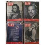 LIFE Magazines 1945-1949 collection of 42 differen