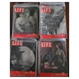 LIFE Magazines 1943-1945 collection of 50 differen
