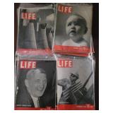 LIFE Magazines 1936-1940 collection of 50 differen