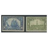 Canada Stamps #158-159 Mint Hinged CV $525