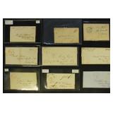 US Stampless Covers & Folded Letters Group of 15+