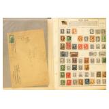 US Stamps on pages, Used and Mint Hinged in mixed