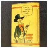 1920s Andy Gump tin Bank, Comic character created