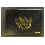 Worldwide Stamps accumulation in Cigar Box, wide v