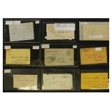 US Stampless Covers & Folded Letters Group of 15+