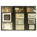 Germany & Area Stamps on Dealer Cards and Pages, b