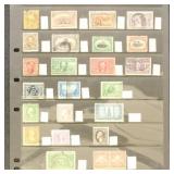 US Stamps 19th & Early 20th Century Stamps on Page