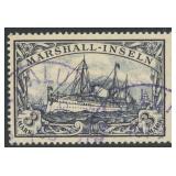 Marshall Islands Stamps #25 Used 3M 1901 CV $500