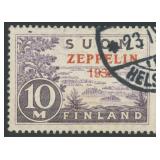 Finland Stamps #C1 Used 1930 Zeppelin CV $220