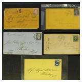 US Stamps Small Postal History Group including int
