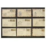 Canada Stamps 1930s Airmail Covers, variety of sta