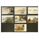 Alaska US Postcards early 1900s Used & Mint group