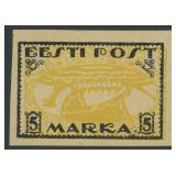 Estonia Stamp #35 Inverted center error with APS c