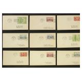 US Stamps 40+ Adam Bert First Day Covers including