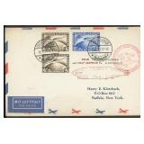 Germany Zeppelin Stamps #C38-C39 tied on 1930 Cove