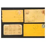 US Stamps 1850s-1860s Covers, mostly 3 cent Washin