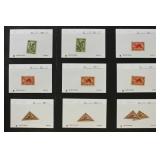 Tannu Tuva Stamps on dealer cards with identificat