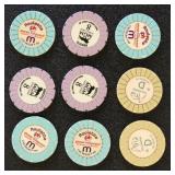 Las Vegas Roulette Chips incl MGM, Aria & Planet H