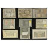 Worldwide Stamps on Dealer Cards and Pages, intere