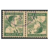 Switzerland Stamps #B2a Tete-beche Pair CV $1400