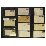 US 1890s Postal History group of 9 Covers all with