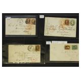 US 1880s Postal History group of 4 Covers all with