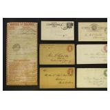 US 1850s-1930s Postal History group of 50+ Postal