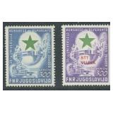 Yugoslavia Stamps #C55 & Trieste #C21 Mint Hinged