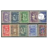 Iceland Stamps #O53-O62 1930 Partial Officials Set