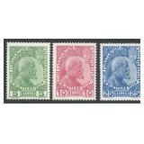 Liechtenstein Stamps 1a-3a Mint Hinged CV $699