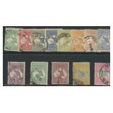 Australia Stamps #1-13 Used 1913 Series with small