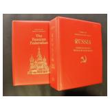 Russia Stamps dealer stock in 2 thick stockbooks,