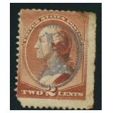 US Stamps #210 Used with Shield Fancy Cancel, stam