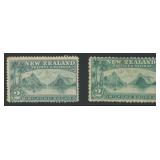 New Zealand Stamps #82, 121 Mint HR CV $450