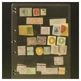 Great Britain Revenue Stamps on 2 pages, includes