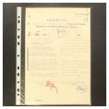 Georgy Zhukov Signed document, Soviet World War II