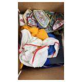 Boy Scouts BSA Box including several binders of pa