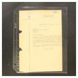 Eva Peron Signed Typed Letter dated August 7th, 19